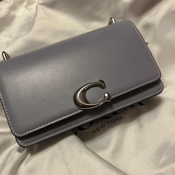 NWT Coach 1941 Bandit Crossbody in Silver / Grey Blue - Picture 2 of 14